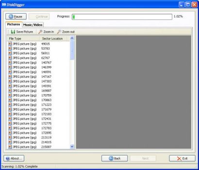 Recupero File Accidentalmente Cancellati con il Programma DiskDigger